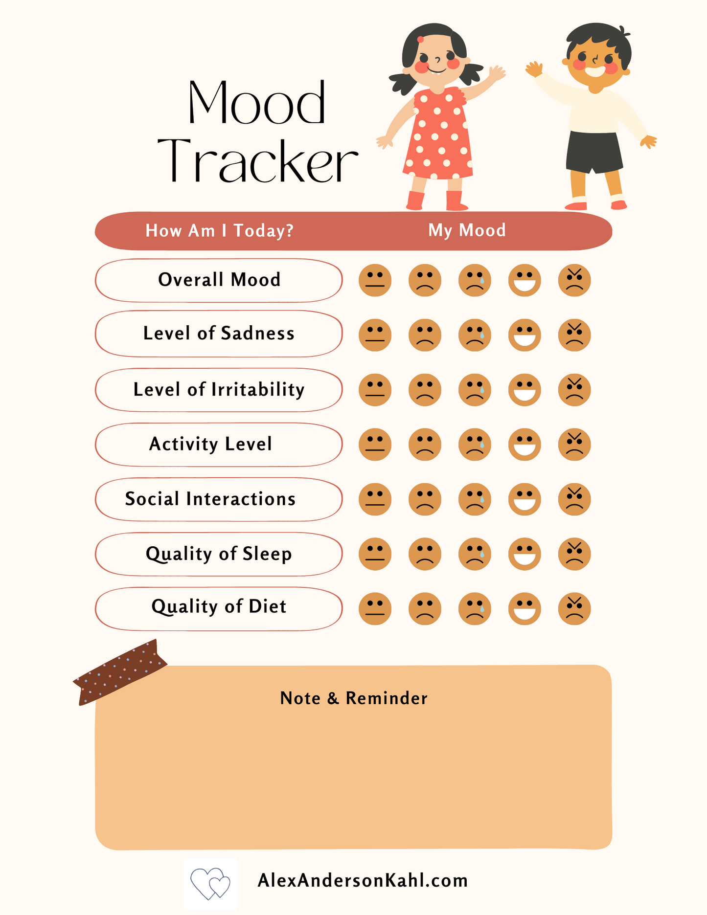 Emotion Explorer:  Charting Your Child's Mood Journey